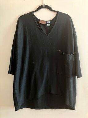 Kerisma Black V-Neck Lightweight Sweater